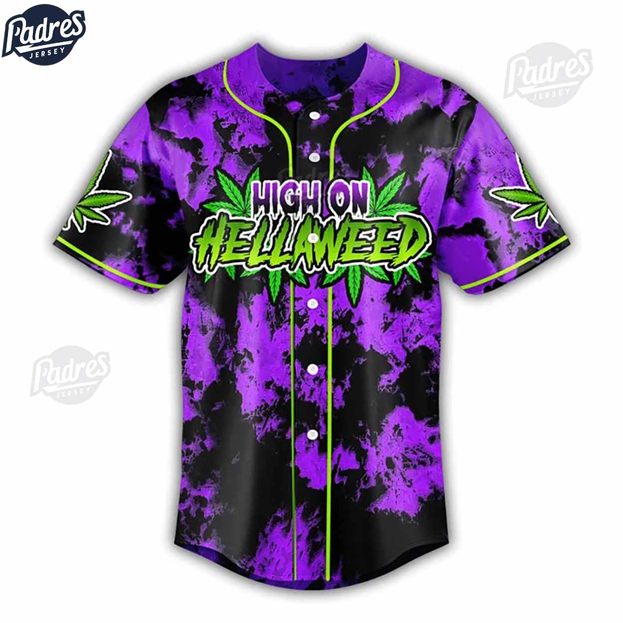 Beetlejuice High On Hellaweed Baseball Jersey - Padres Jersey Oasis: Elevate Your Baseball Style Game