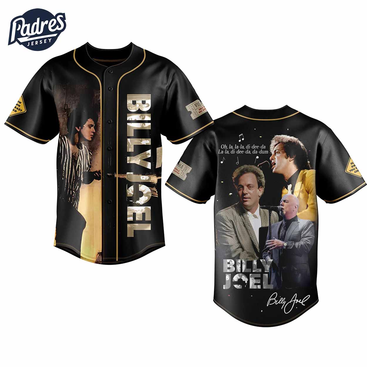 Billy Joel Baseball Jersey - Music Merch - Padres Jersey Oasis: Elevate Your Baseball Style Game