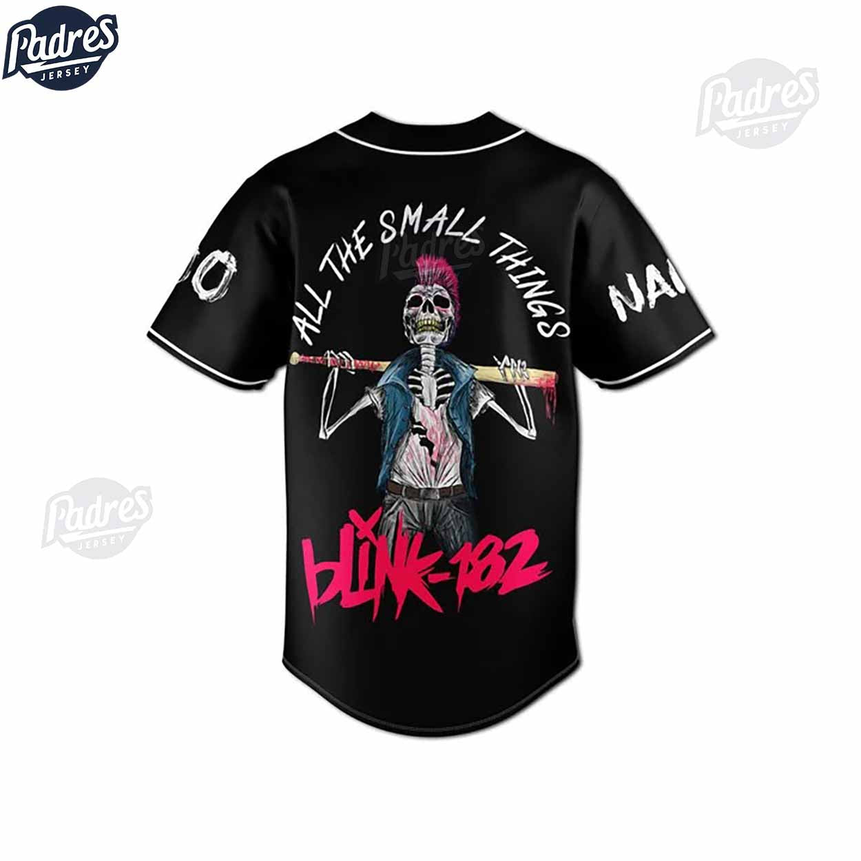 Custom Blink-182 All The Small Things Baseball Jersey - Padres Jersey Oasis: Elevate Your Baseball Style Game