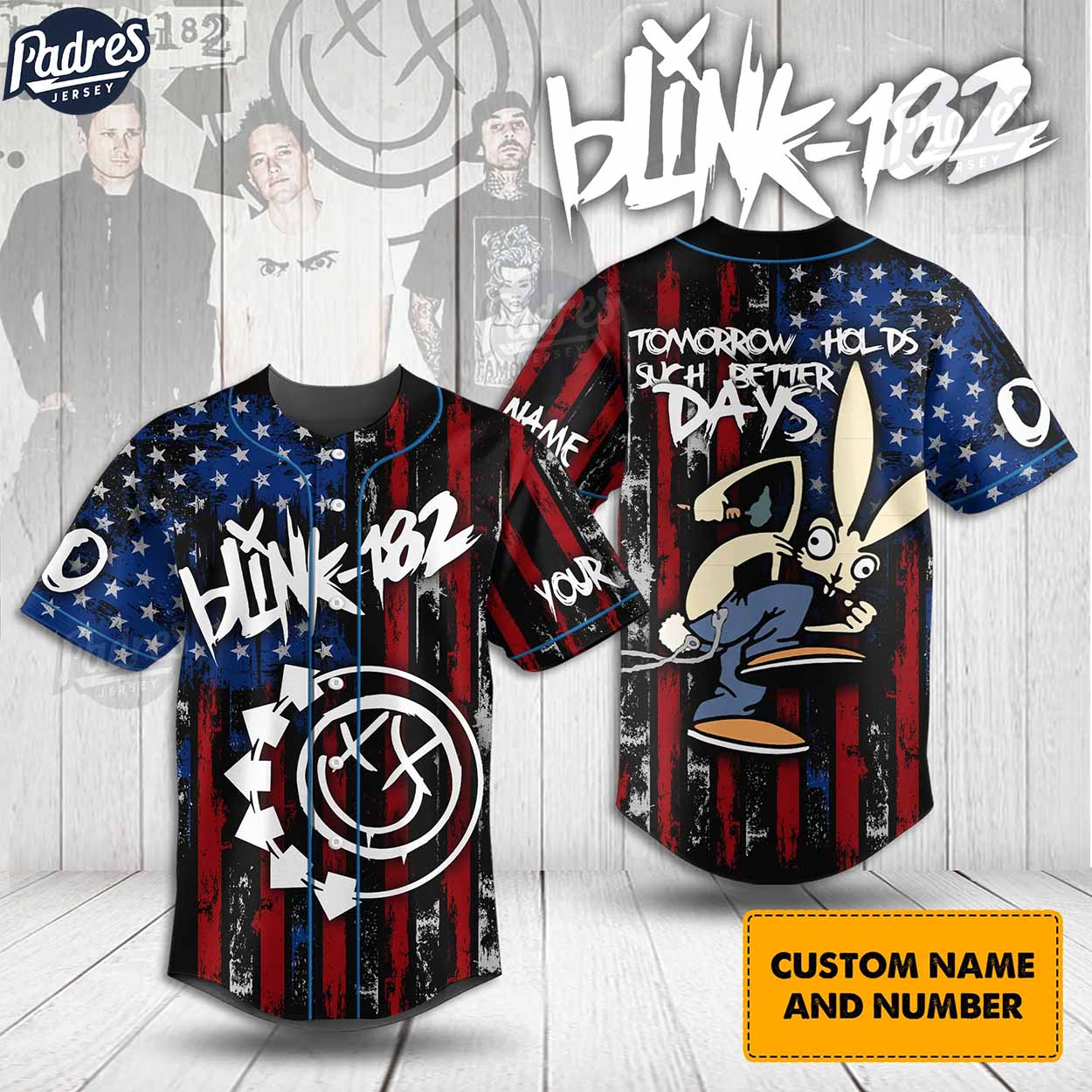 Blink-182 Tomorrow Holds Such Better Days Baseball Jersey - Padres Jersey Oasis: Elevate Your Baseball Style Game