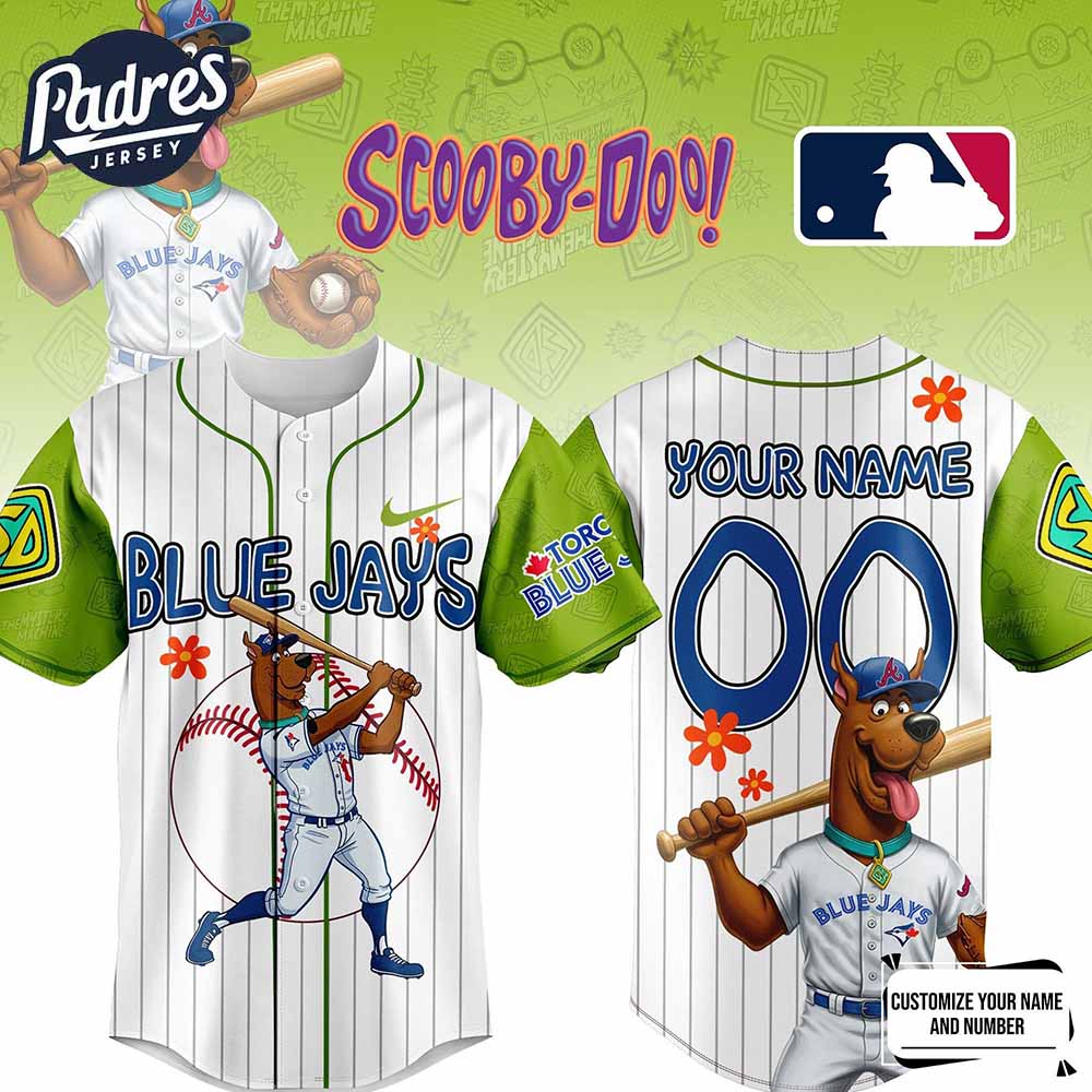 Blue Jays MLB x Scooby Doo Personalized Baseball Jersey Outfit - Padres Jersey Oasis: Elevate Your Baseball Style Game