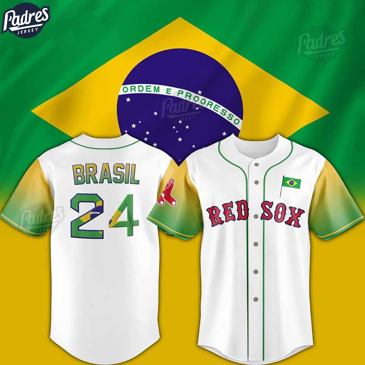 Boston Red Sox Brazil Baseball Jersey - Padres Jersey Oasis: Elevate Your Baseball Style Game