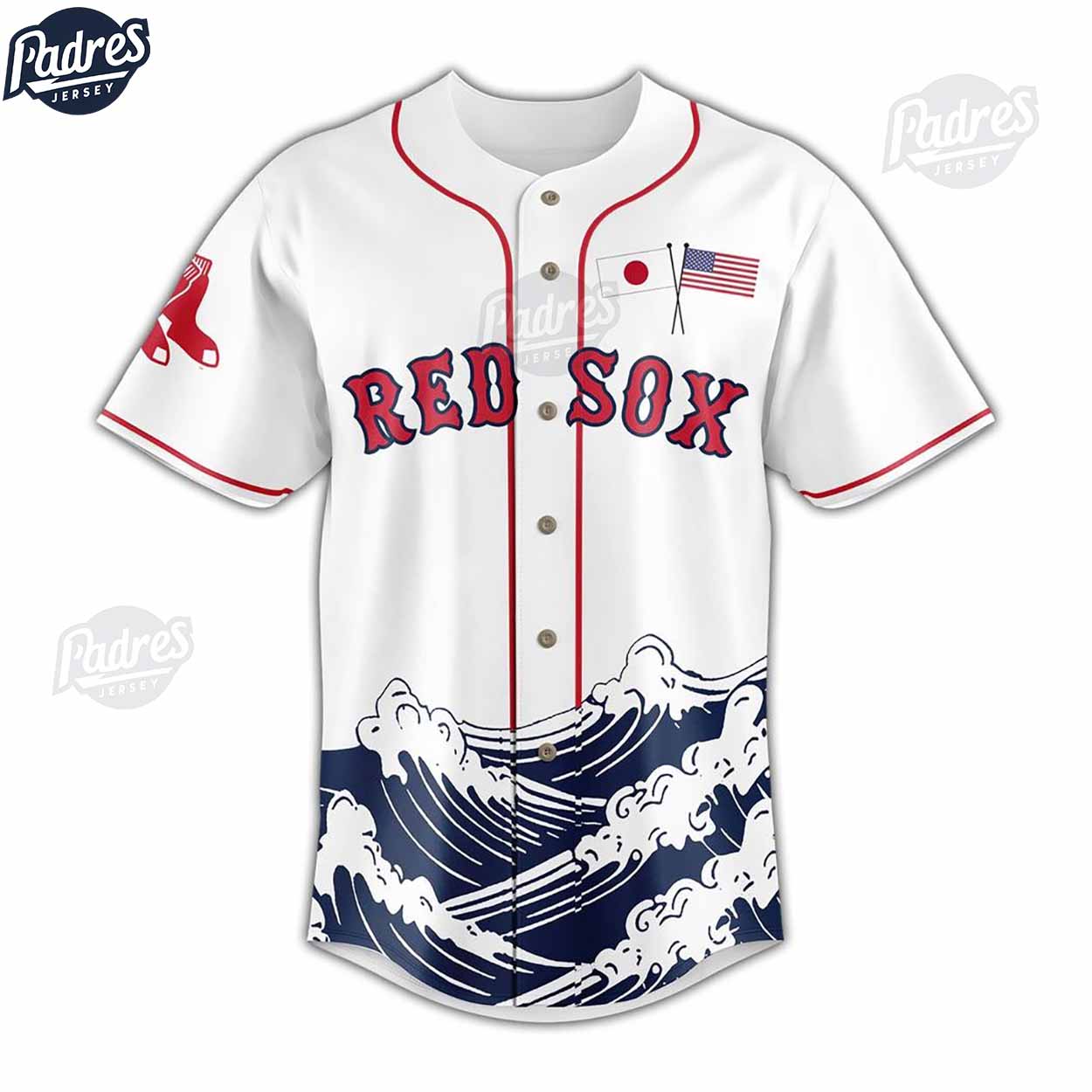 Boston Red Sox Japanese Baseball Jersey Style - Padres Jersey Oasis: Elevate Your Baseball Style Game
