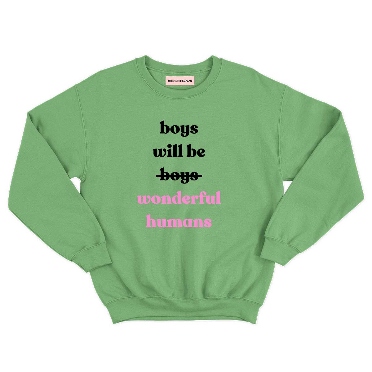 Boys Will Be Wonderful Humans Kids Sweatshirt