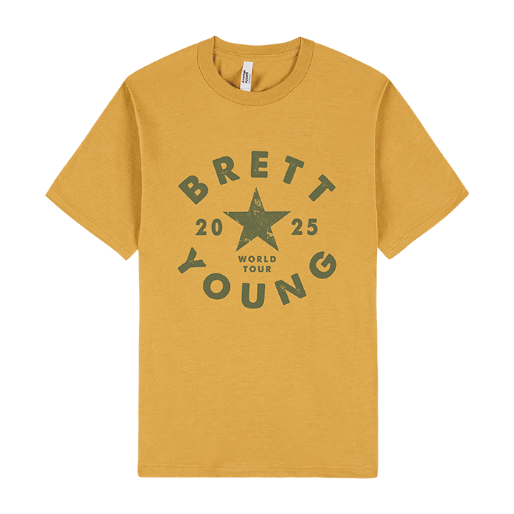 Brett Young / Star Tee (Mustard)