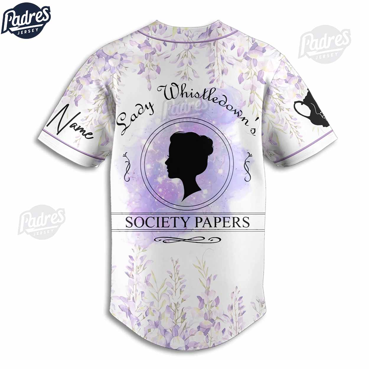 Bridgerton Lady Whistledown Custom Baseball Jersey - Padres Jersey Oasis: Elevate Your Baseball Style Game