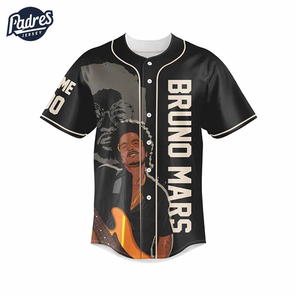 Bruno Mars Silk Sonic Custom Baseball Jersey - Padres Jersey Oasis: Elevate Your Baseball Style Game