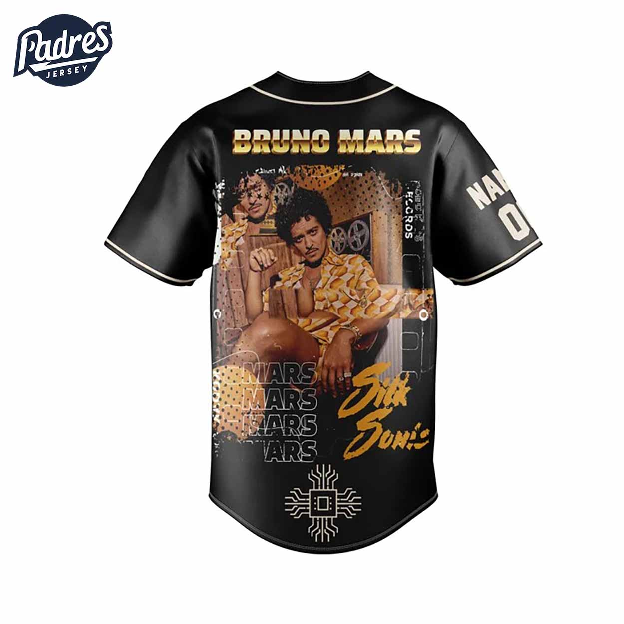 Bruno Mars Silk Sonic Custom Baseball Jersey - Padres Jersey Oasis: Elevate Your Baseball Style Game