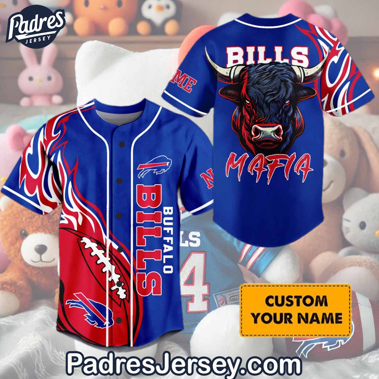 Buffalo Bills Mafia Baseball Jersey Outfit - Personalized - Padres Jersey Oasis: Elevate Your Baseball Style Game