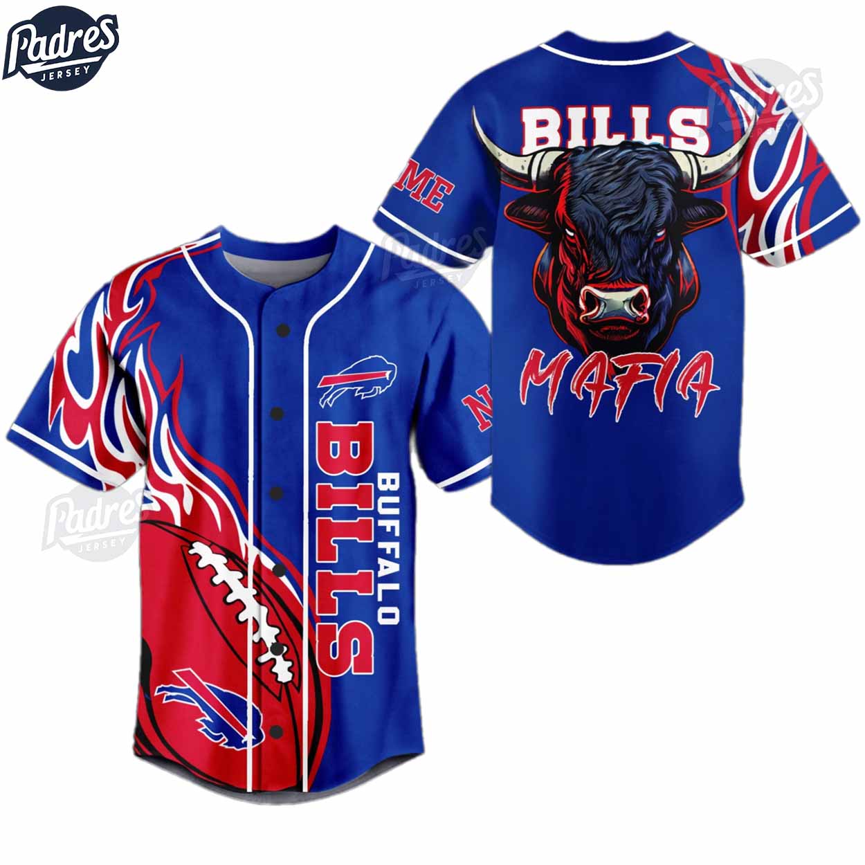 Buffalo Bills Mafia Baseball Jersey Outfit - Personalized - Padres Jersey Oasis: Elevate Your Baseball Style Game