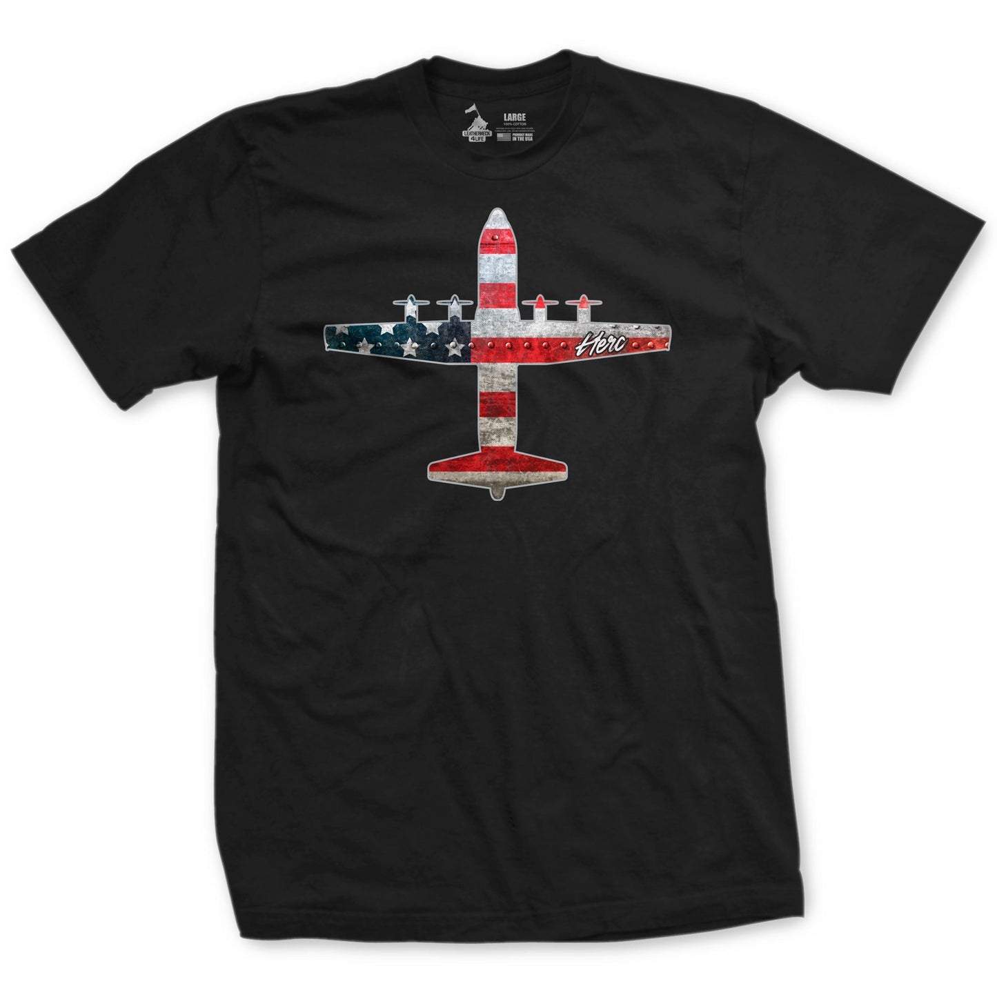 C-130 "Herc" Rivet Flag T-Shirt