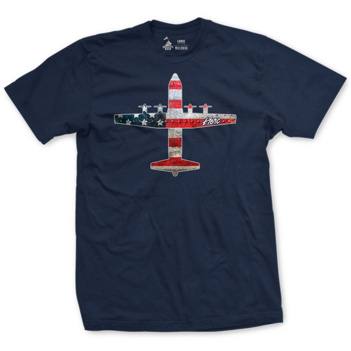 C-130 "Herc" Rivet Flag T-Shirt