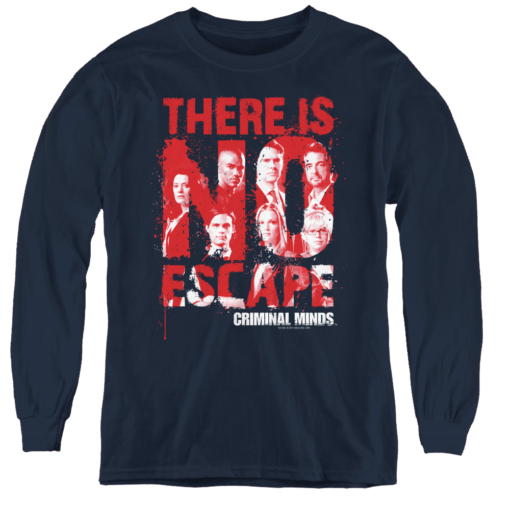 Criminal Minds No Escape - Youth Long Sleeve T-Shirt