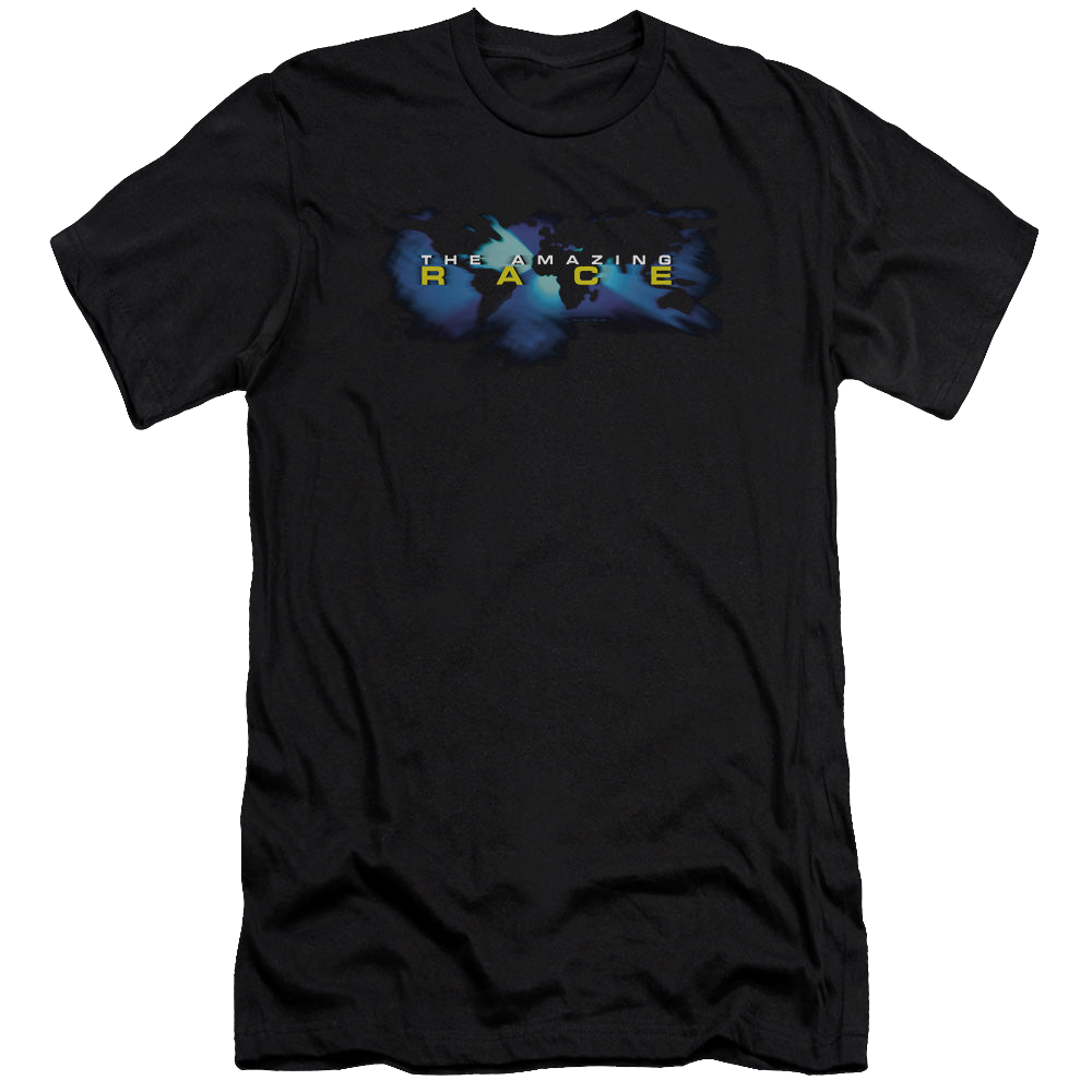 Amazing Race, The Faded Globe - Men's Premium Slim Fit T-Shirt