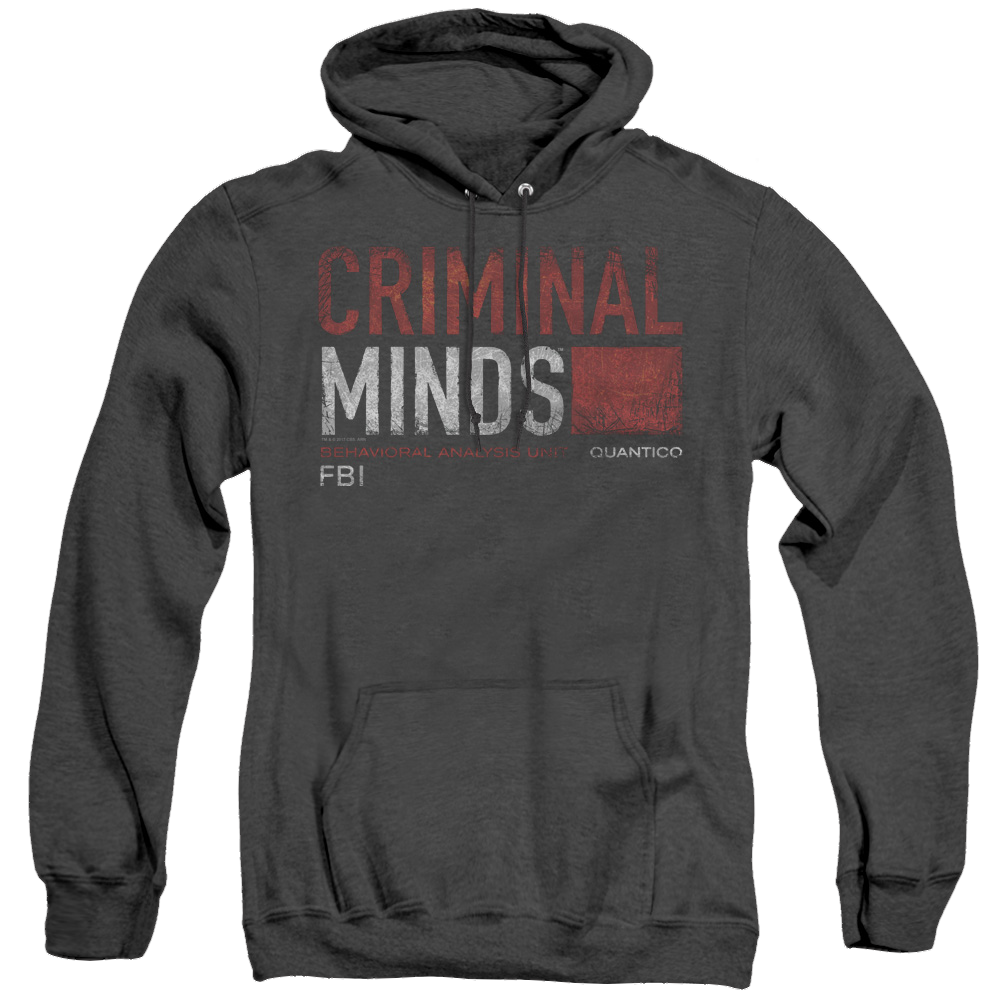 Criminal Minds Title Card - Heather Pullover Hoodie
