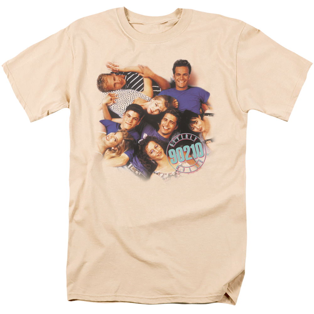 Beverly Hills 90210 Gang And Logo - Men's Regular Fit T-Shirt