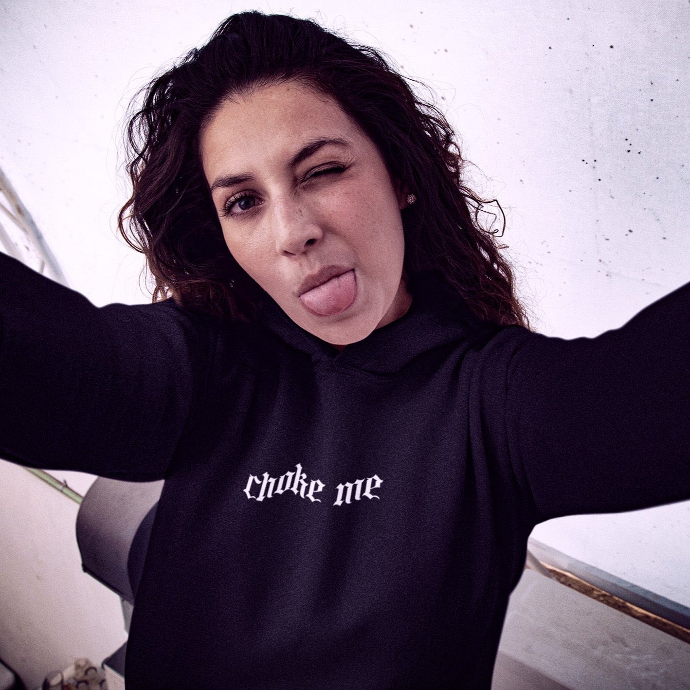 Choke Me Simple Hoodie