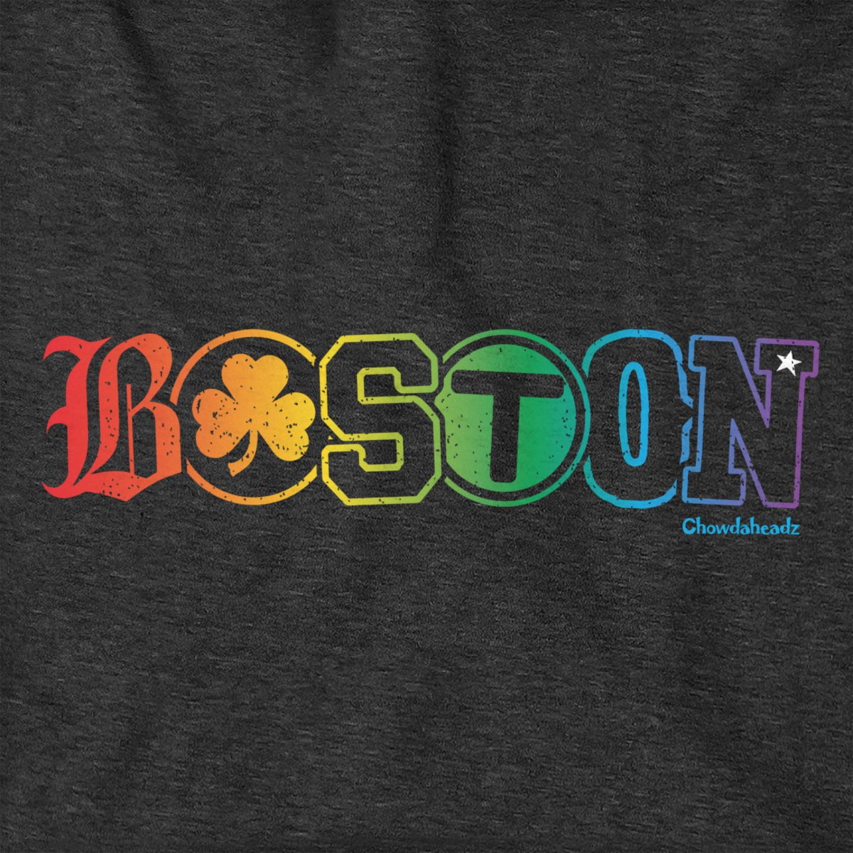 Boston Townie Pride Rainbow Hoodie