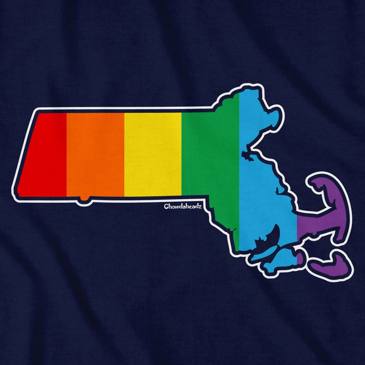 Rainbow Massachusetts T-Shirt