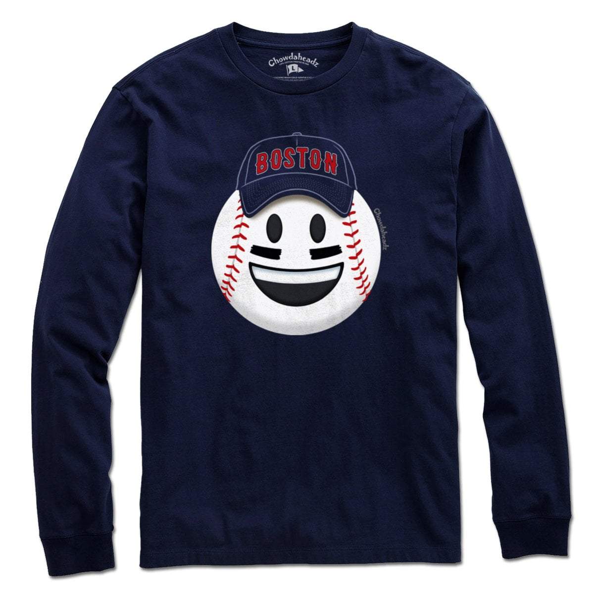 Boston Smiley Baseball Face T-Shirt