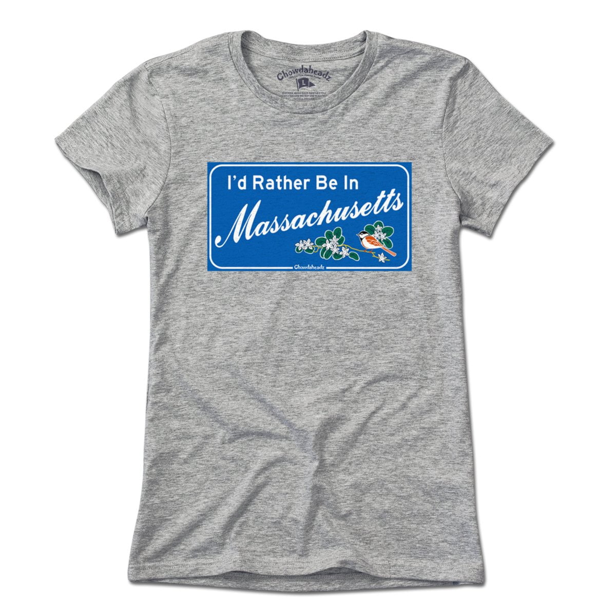 I'd Rather Be In Massachusetts Sign T-Shirt