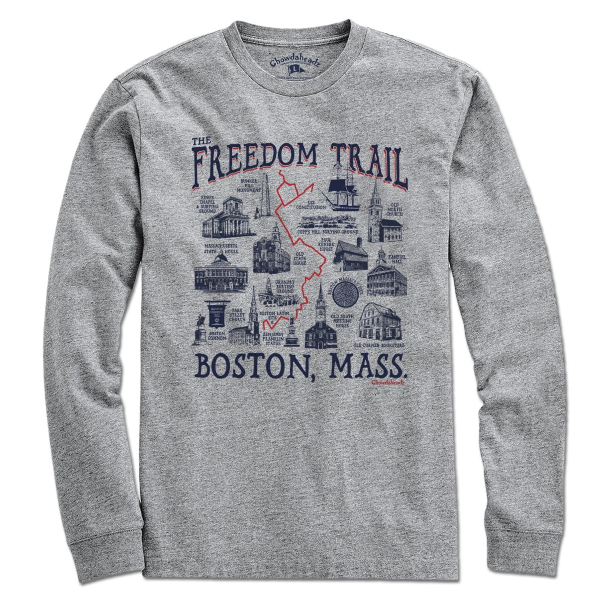 Boston Freedom Trail Sites T-Shirt