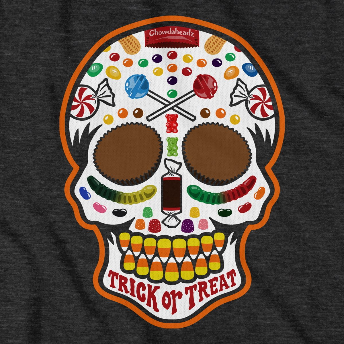 Halloween Candy Dead Head T-Shirt