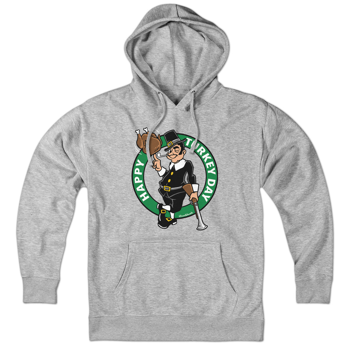 Thanksgiving Pilgrim Circle Logo Hoodie