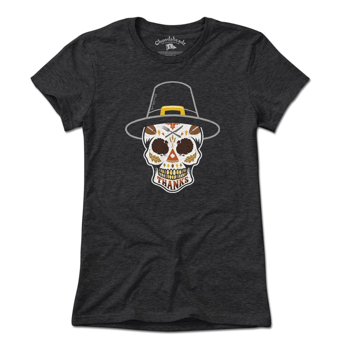 Thanksgiving Pilgrim Dead Head T-Shirt