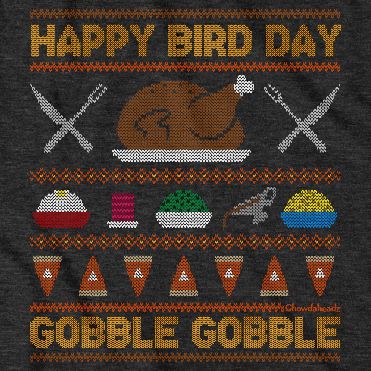 Happy Bird Day Ugly Thanksgiving Sweater T-Shirt
