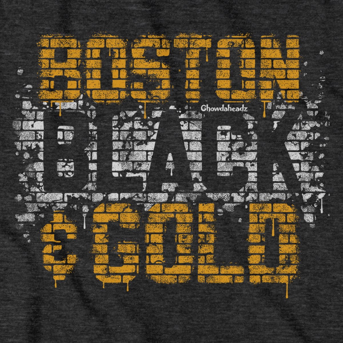 Boston Black & Gold Graffiti T-Shirt