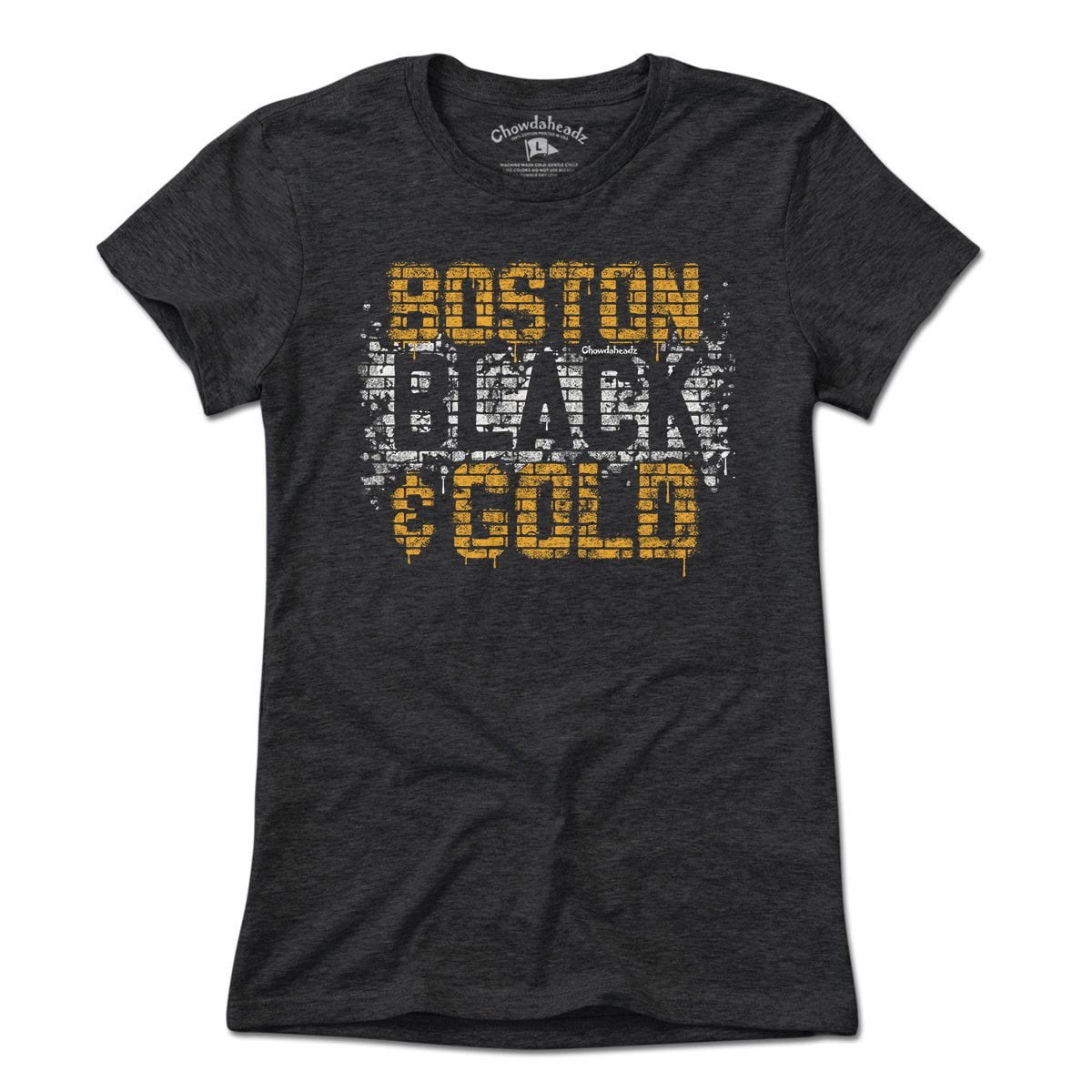 Boston Black & Gold Graffiti T-Shirt