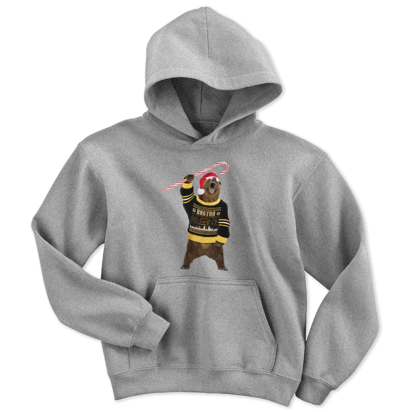 Boston Holiday Sweater Bear Youth Hoodie