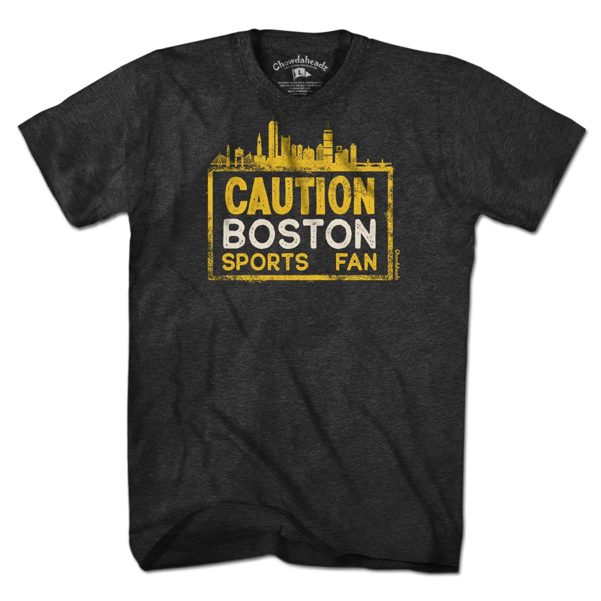 Caution Boston Black & Gold T-Shirt