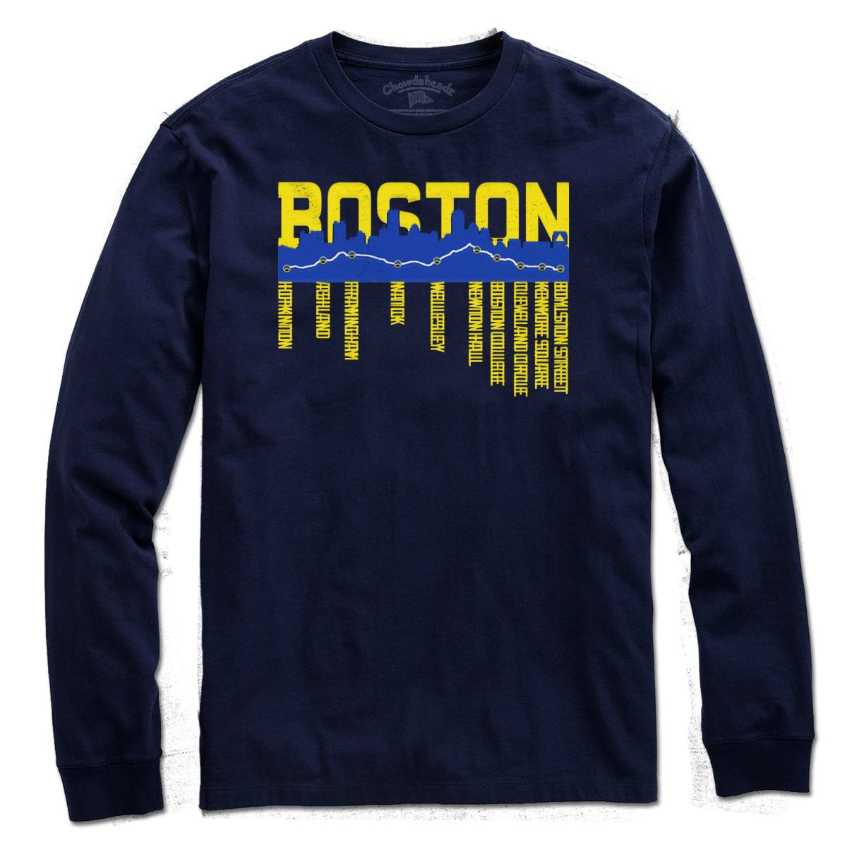 Boston Skyline Run Route T-Shirt
