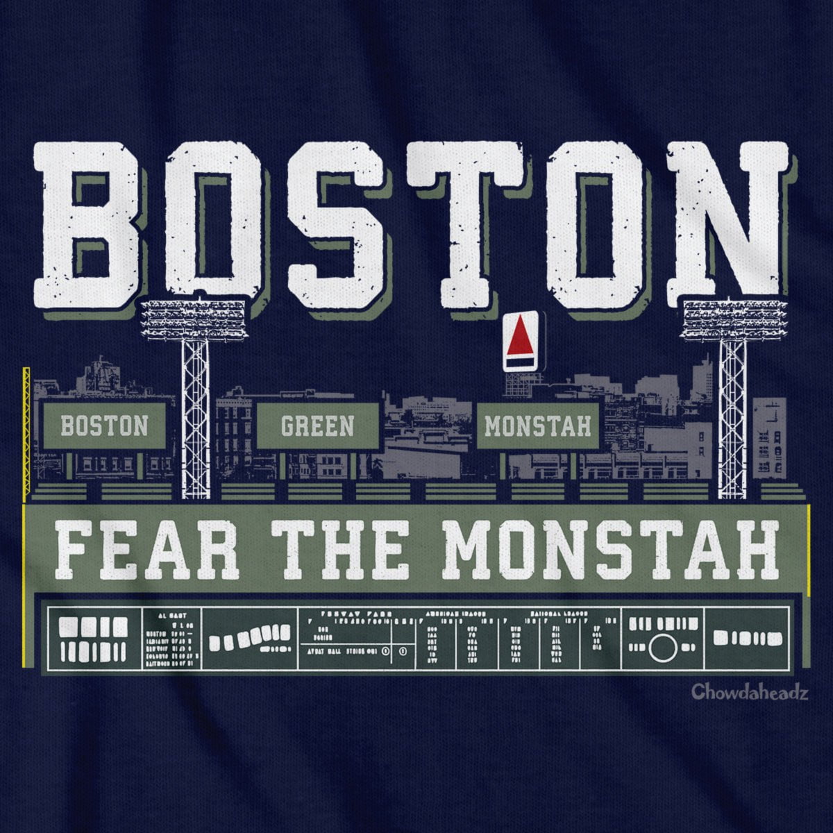 Boston Green Monstah Skyline T-Shirt