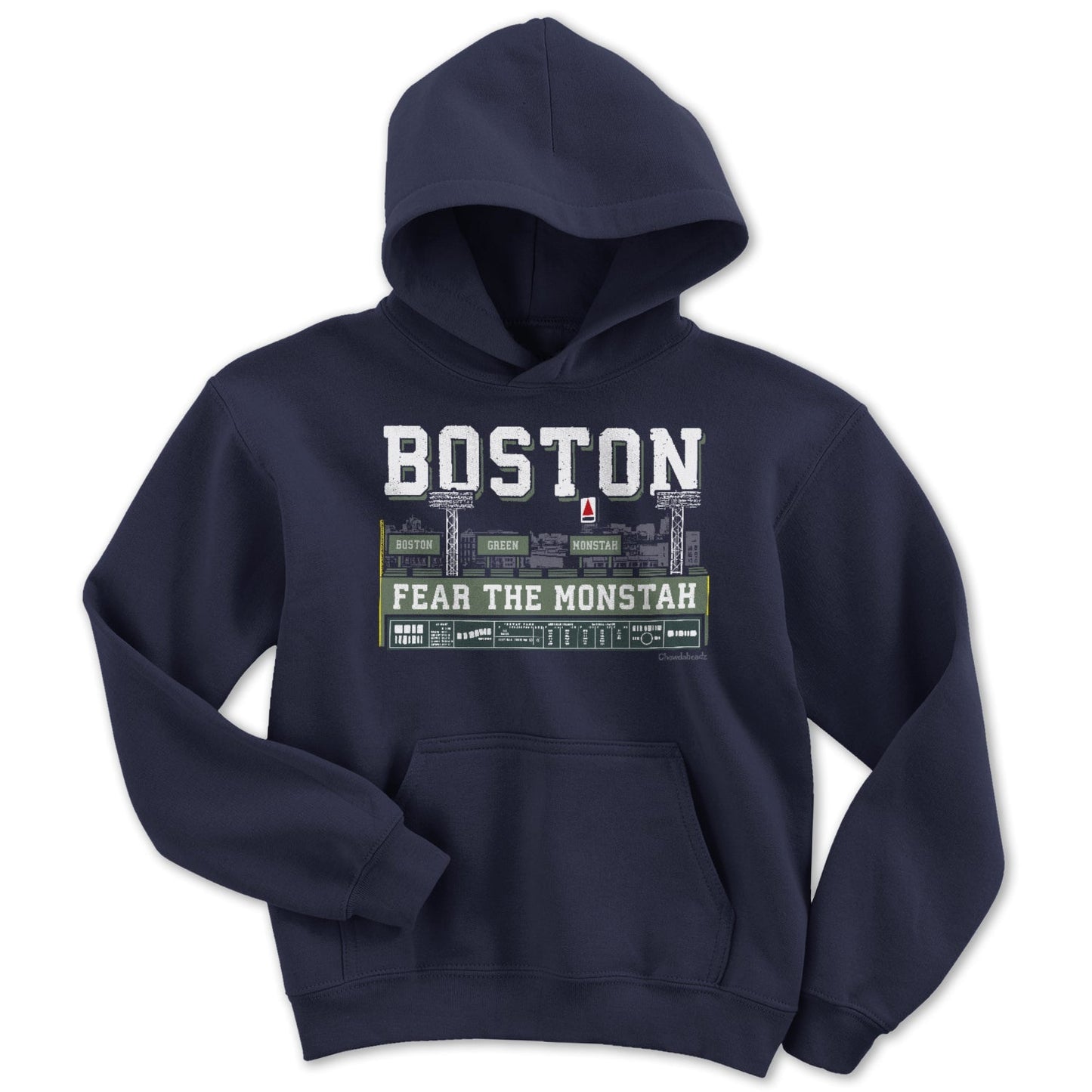 Boston Green Monstah Skyline Youth Hoodie
