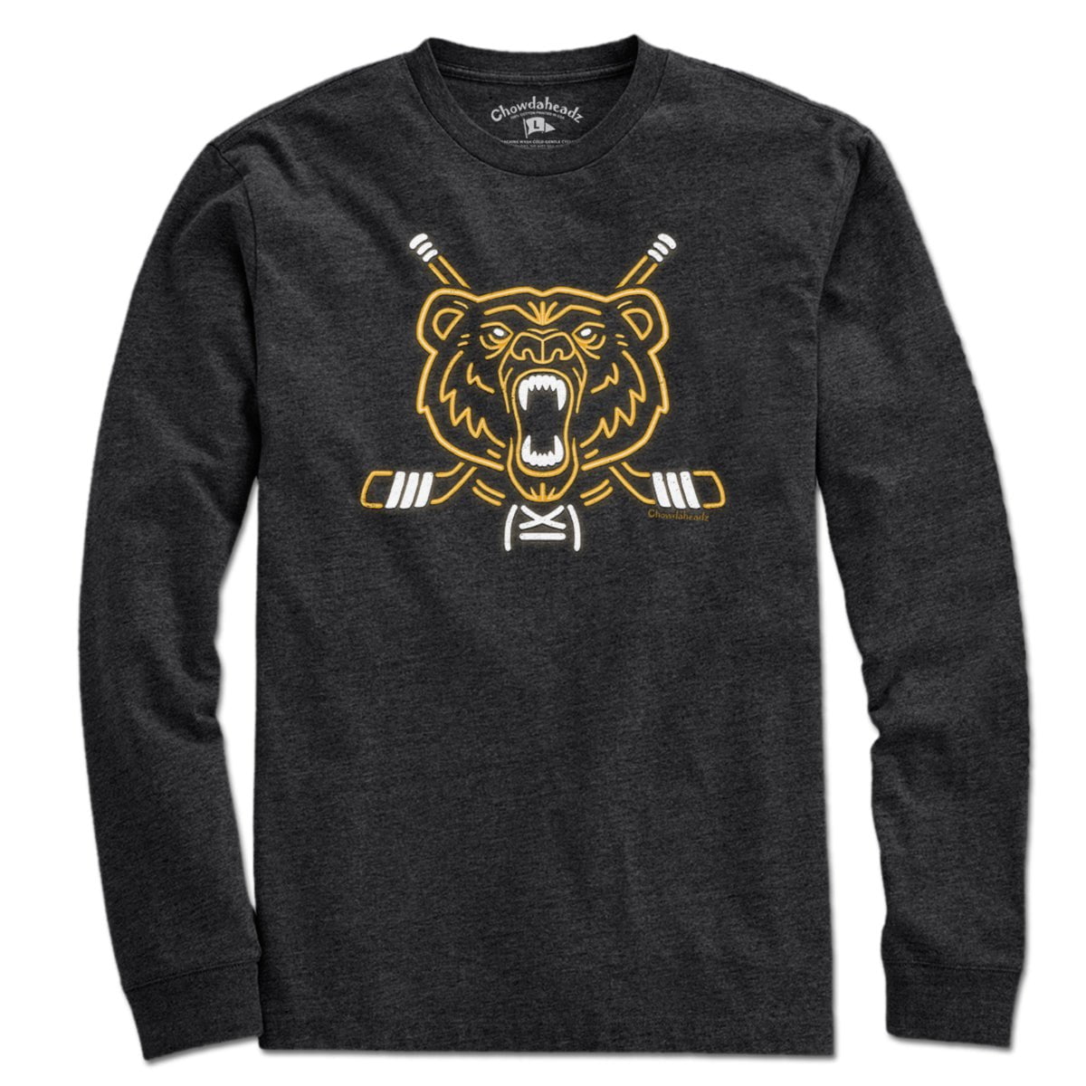 Neon Boston Hockey Bear T-Shirt