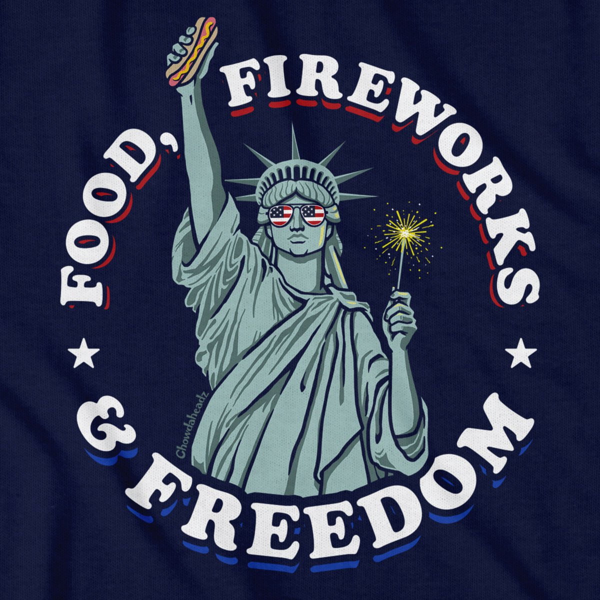Food Fireworks & Freedom T-Shirt