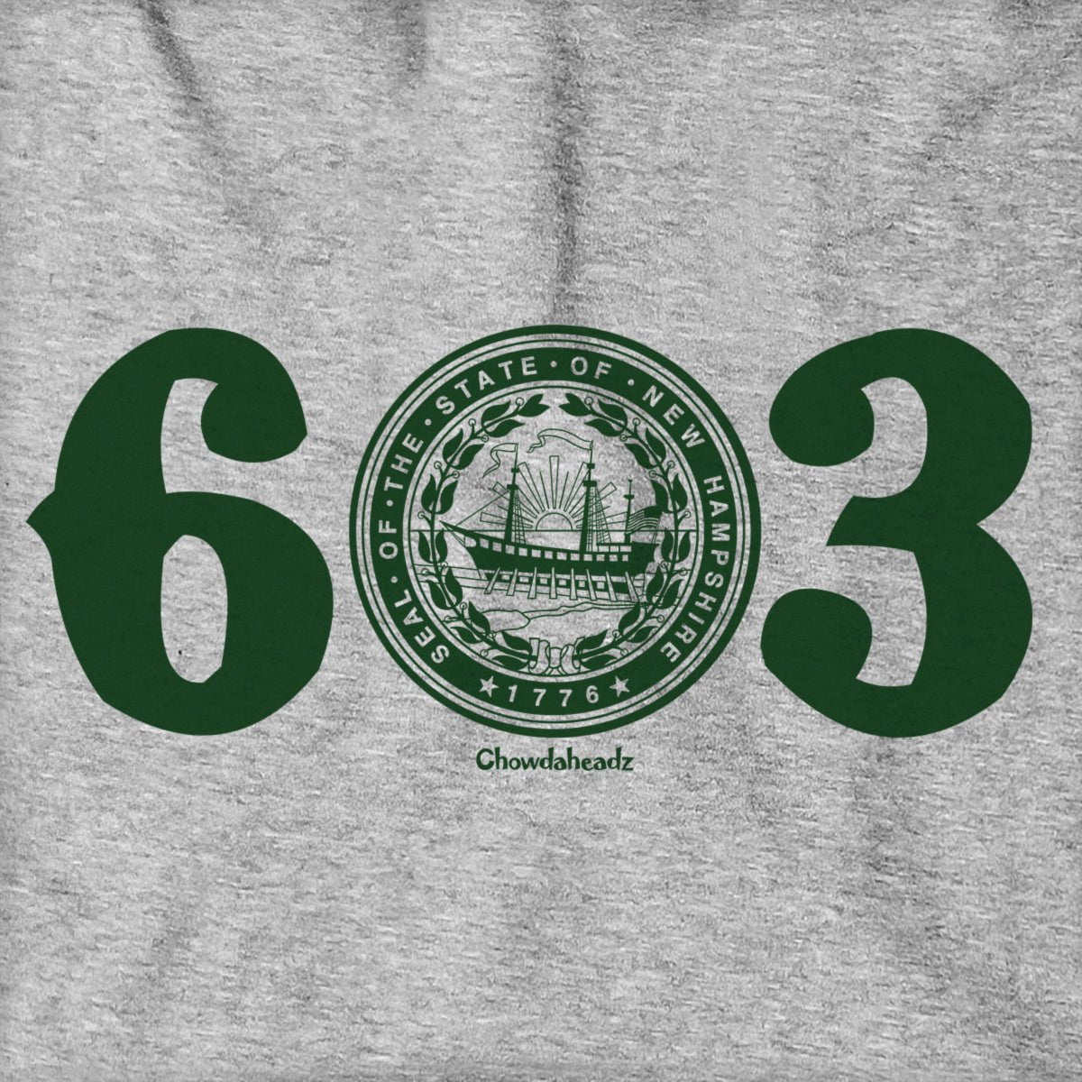 603 New Hampshire Seal Hoodie