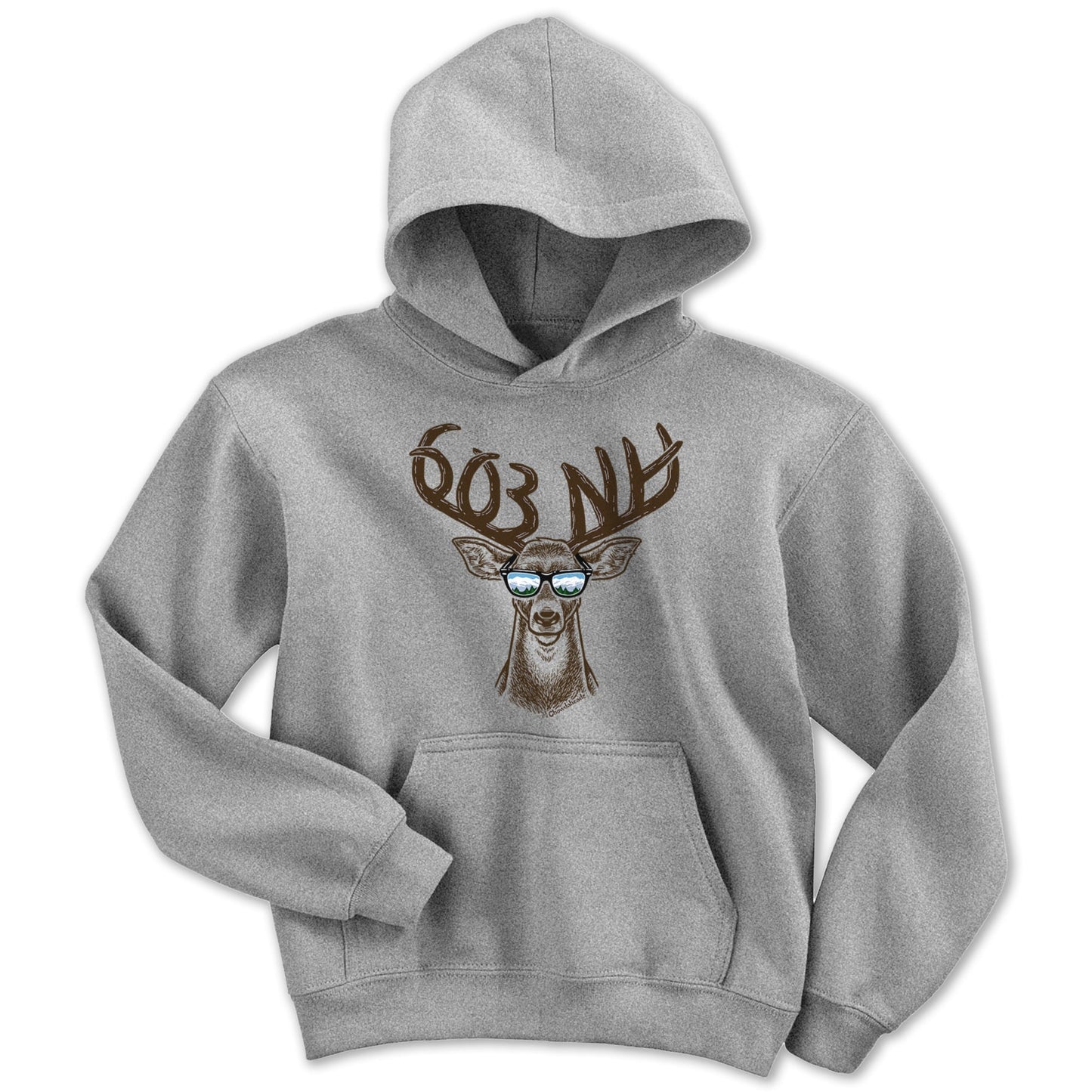 Cool New Hampshire Deer Youth Hoodie