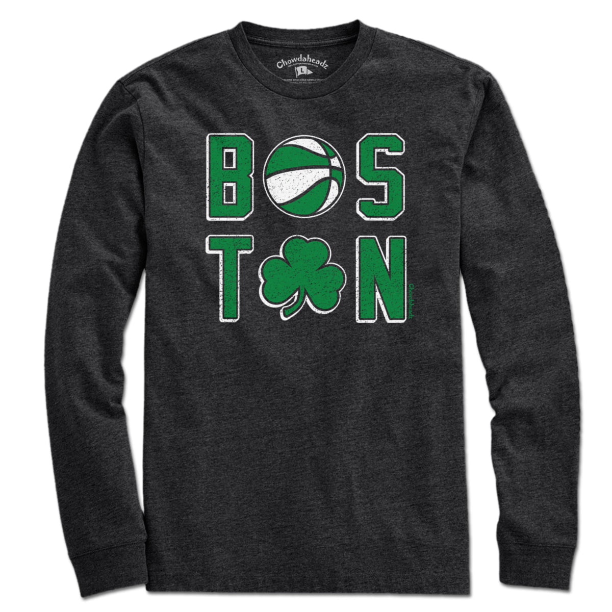 Boston Basketball Stacked T-Shirt