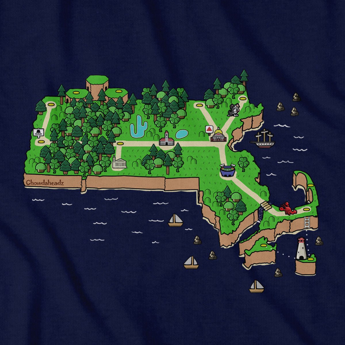 Massachusetts World T-shirt
