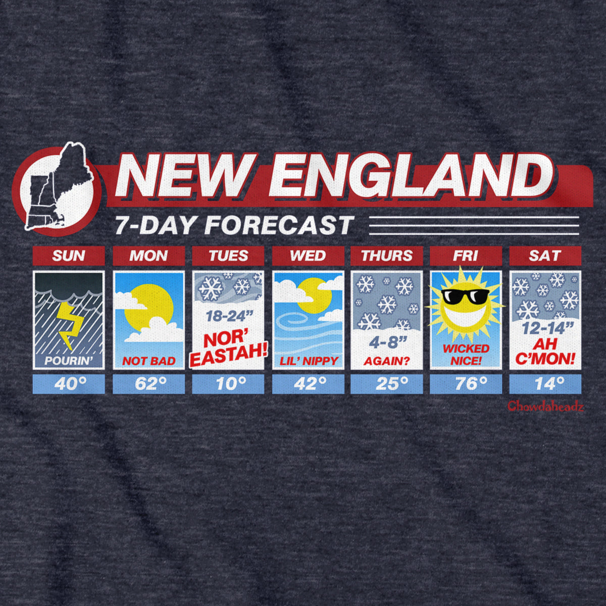 New England Weather T-Shirt