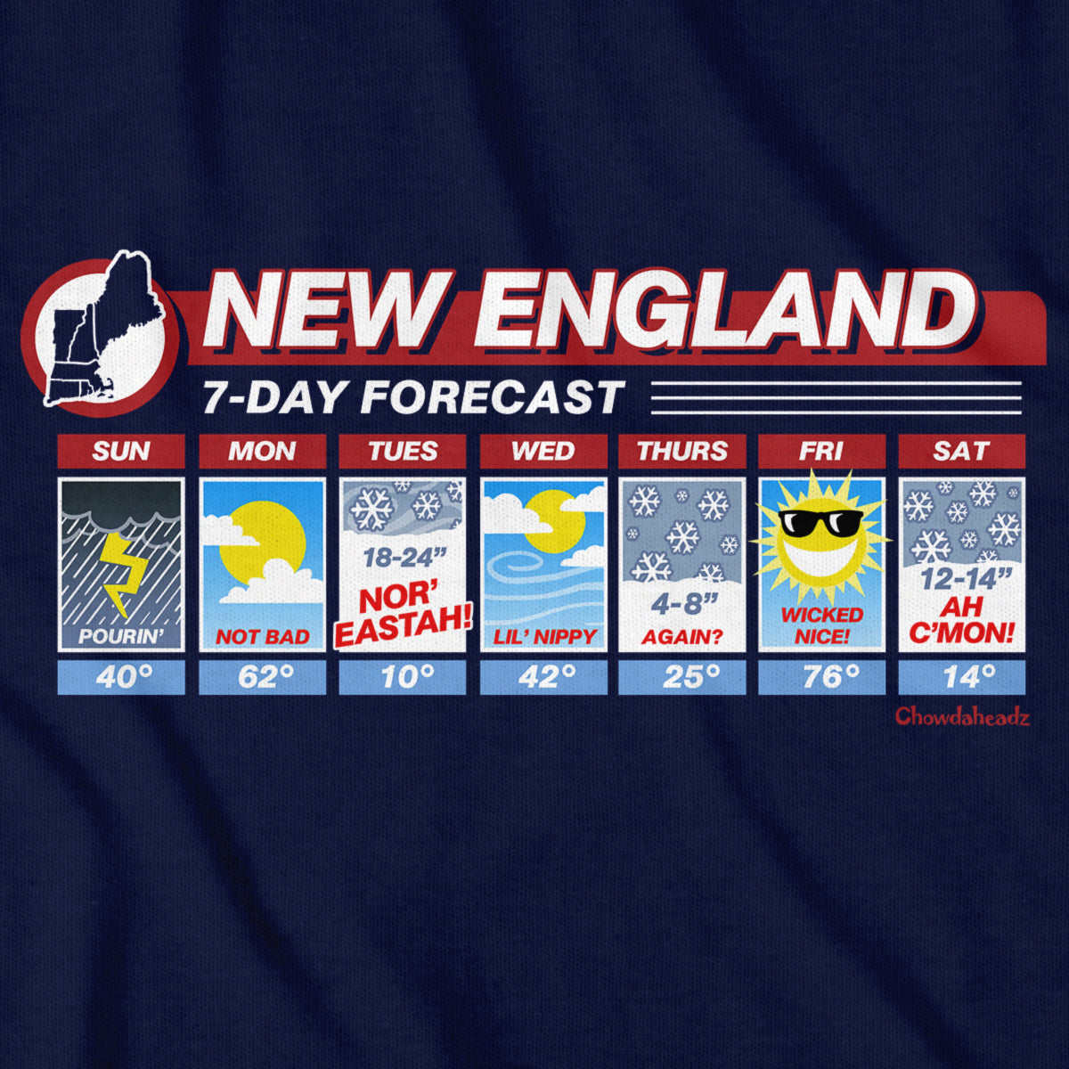 New England Weather T-Shirt
