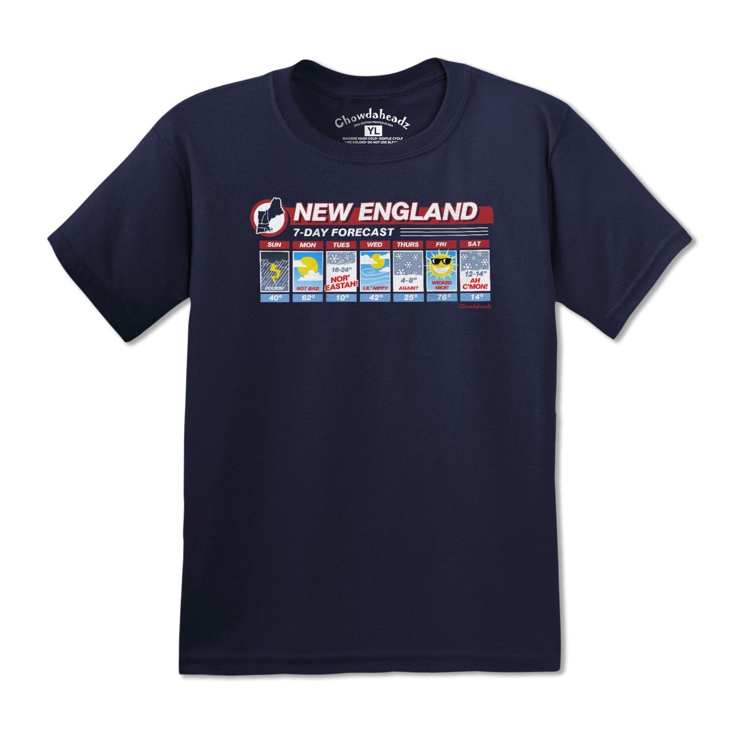 New England Weather Youth T-Shirts