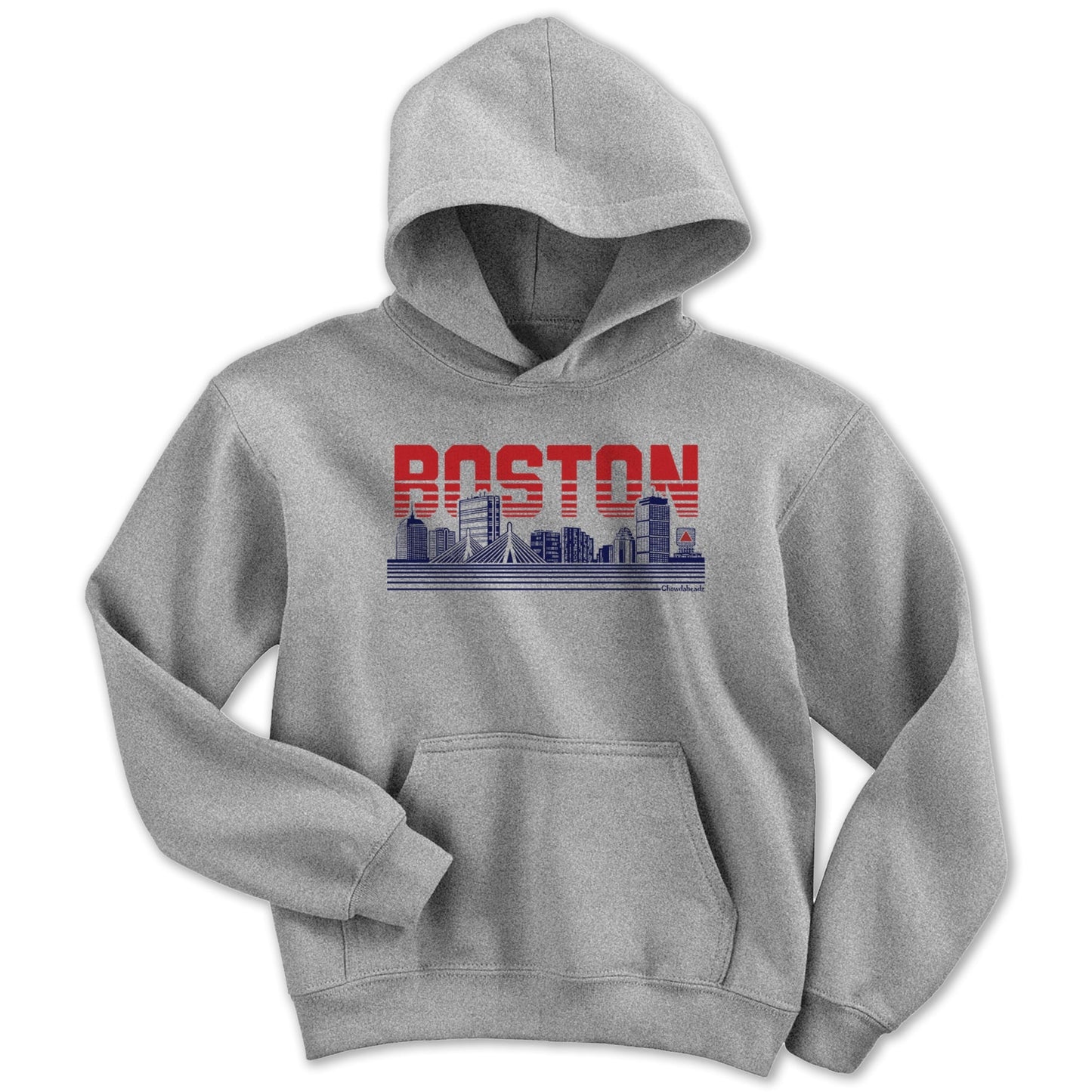 Boston Lined Cityscape Youth Hoodie