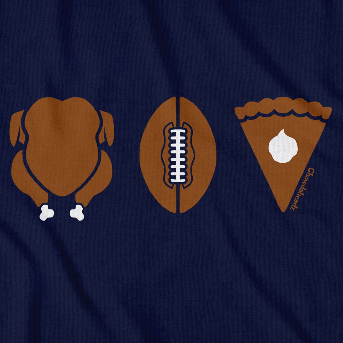 Turkey Football Pie Thanksgiving T-Shirt