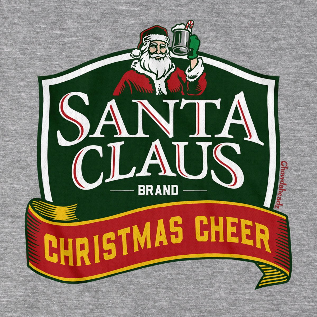 Santa Claus Christmas Cheer Logo T-Shirt