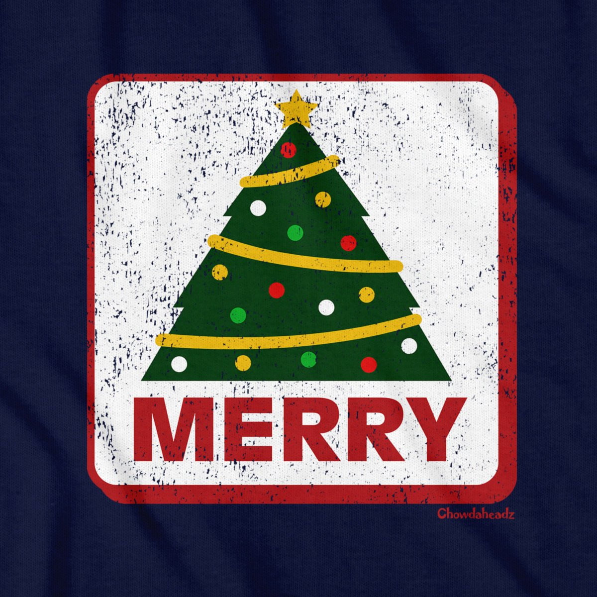 Merry Christmas Tree Sign T-Shirt